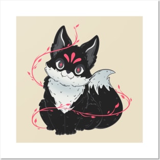 Cute Black Fox Posters and Art